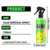 Car Window Film Adhesive Remover 100ml Glues Removal Sprayer for Window Decals Glues Labels Multifunctional Residues Remover