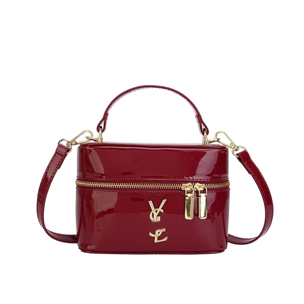 Luxuriöse glänzende Handtasche 25: Trendige Crossbody Nische Schultertasche