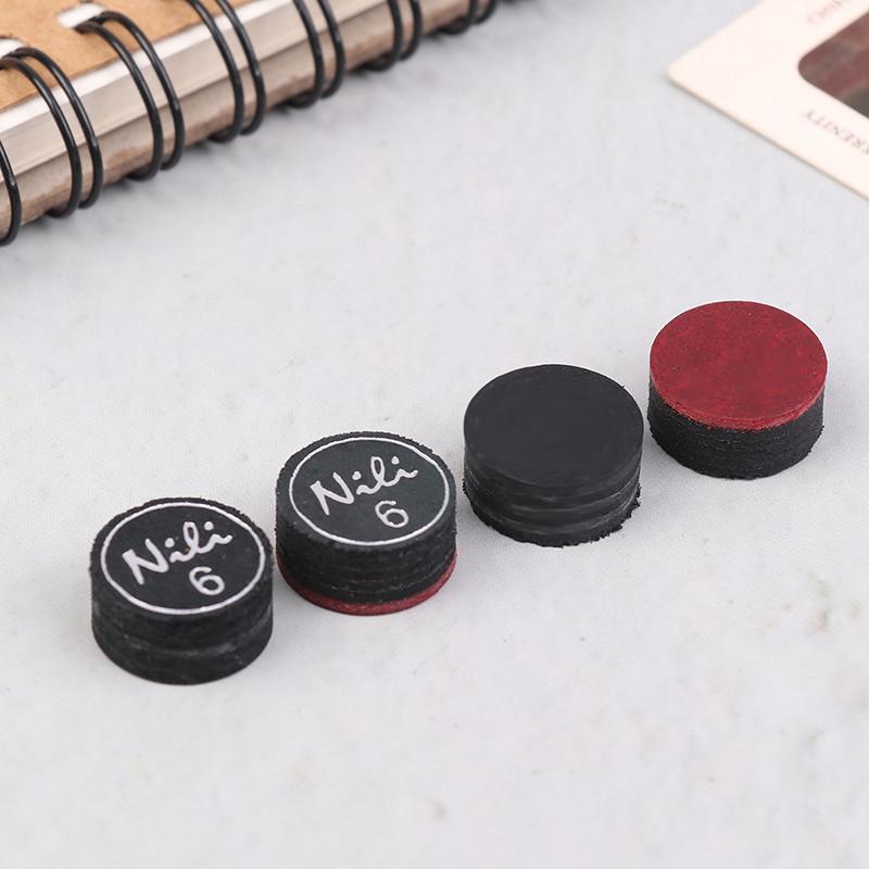 5 ks 14mm špička tága 6 vrstev Kvalitní kožená špička tága pro pool a kulečník Špička tága pro devítku Špička tága pro snooker Kulečníkové příslušenství