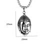 Necklace Ethnic Style Sakyamuni Tathagata Buddha Head Male and Female Buddha Statue Pendant