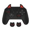 PlayVital Cute Demon Silicone Grip Cover per Nintendo Switch Pro Controller Joystick Cap e adesivo Seal inclusi [Nero]