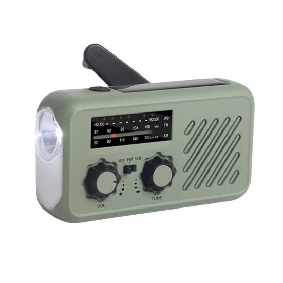 

Аварийное радио с фонариком, многофункциональное, компактное, портативное, сигнальное устройство SOS, диапазон AM/FM, перезаряжаемое радио с ручкой
