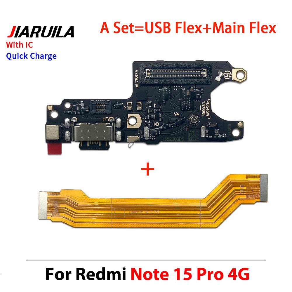 11Pcs, Fast Charger Main Charging Port Board For Xiaomi Redmi Note 11 Pro Plus Note 11 Pro Motherboard Connect USB Dock Flex