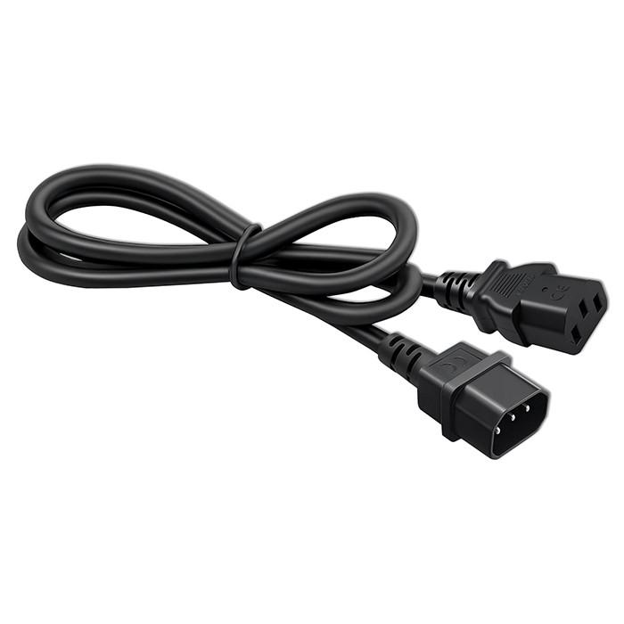 Qoltec Kabel zasilający do UPS | IEC C13/C14 | 3x0.75mm² | 1m