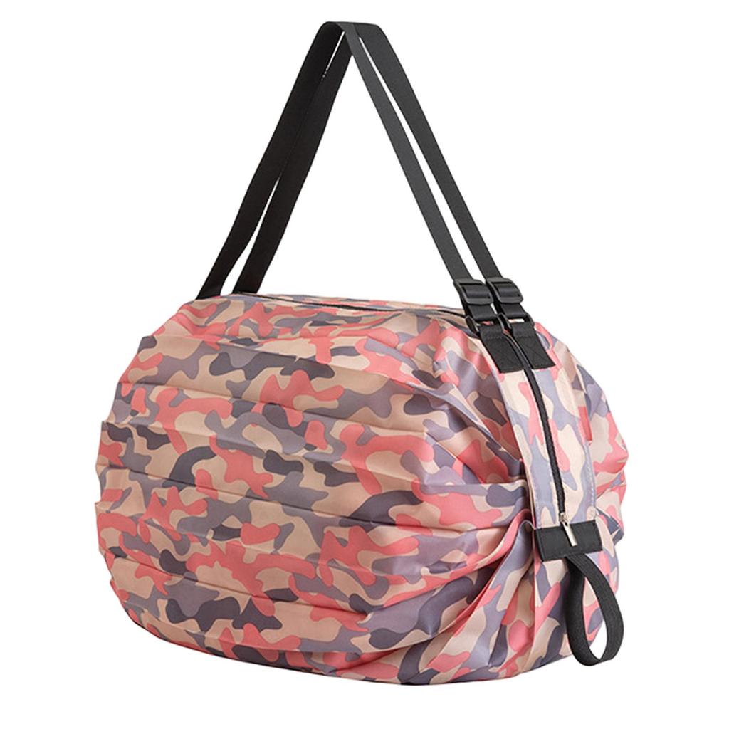 Foldable Grocery Storage Tote Adjustable Shoulder Strap Container Case Pouch Portable Reusable