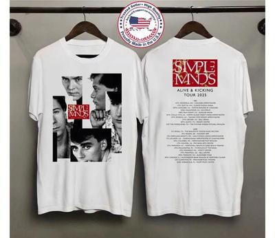 HOT Simple Minds Merch Alive And Kicking Tour 2025 T-Shirt S To 5XL Unisex T-Shirt