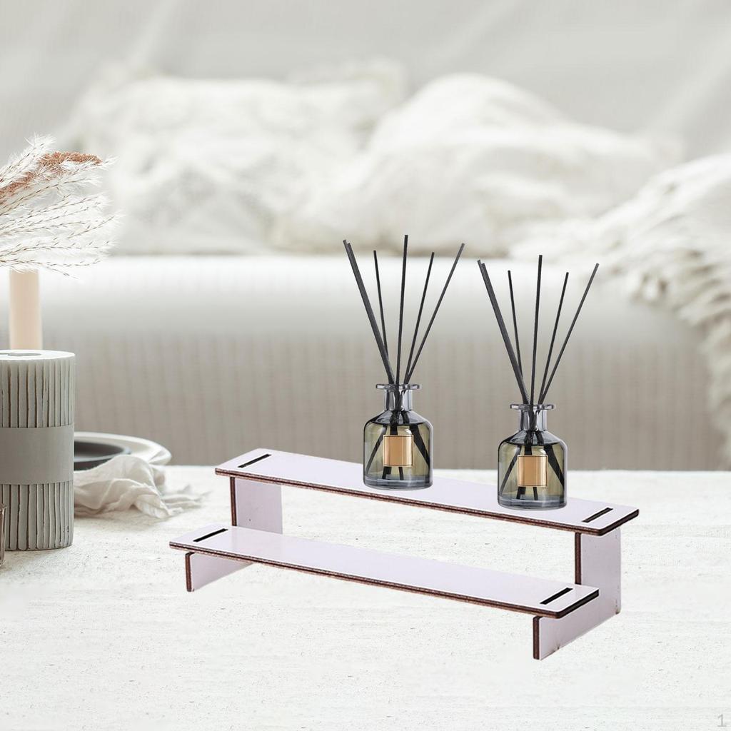 Holz Display Erhöhung Cupcake Ständer Vielseitig Rustikal Gestuft Parfüm Organizer Gewürzregal für Schmuck