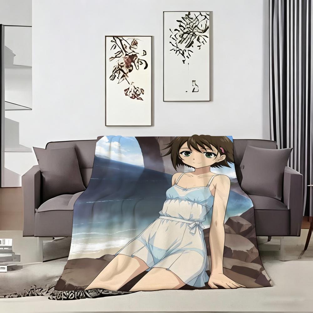 Anime T-TrueS Tears Throw Soft Warm Throw Blanket for Bedroom Living Room Bed Travel Camping Picnic Gift