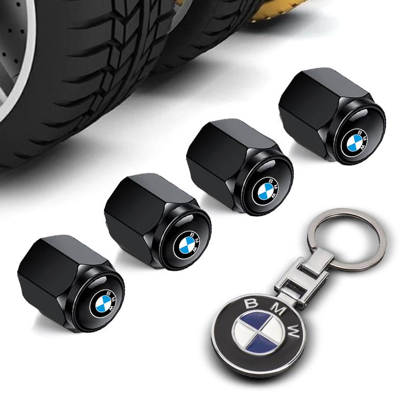Tire Valve Stem Car Metal Keychain Style Wheel Air Valve Cover For BMW 2 5 6 7 Series F20 G20 G30 X1 X3 X4 X5 X6 F15 G05 Sticker jbvr38