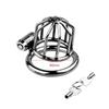 MoDi Men's Metal Chastity Lock Bound To Prevent Cheating Penis Cage Wear It Outside Cock Cage Chastity Device for Men Adult Supplies