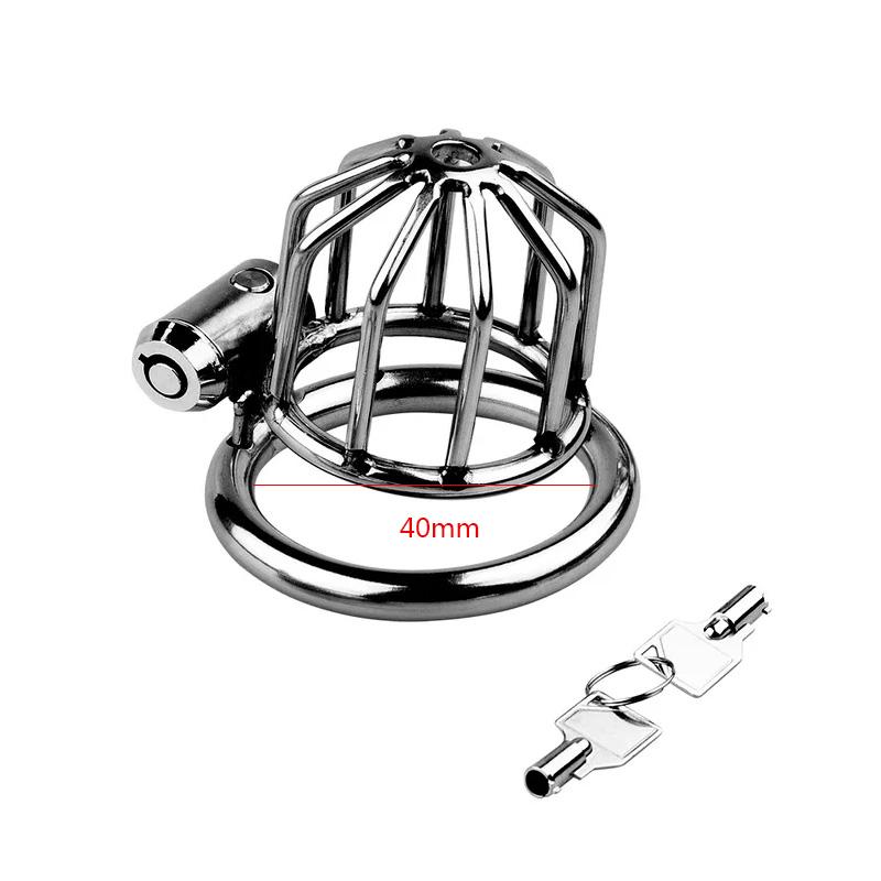 MoDi Men's Metal Chastity Lock Bound To Prevent Cheating Penis Cage Wear It Outside Cock Cage Chastity Device for Men Adult Supplies