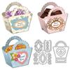 Candy Bag Theme Carbon Steel Cutting Dies Stencils for DIY Scrapbooking Photo Album Decorative Embossing Paper Card 98~109x133~151x0.8mm 2pcs/set