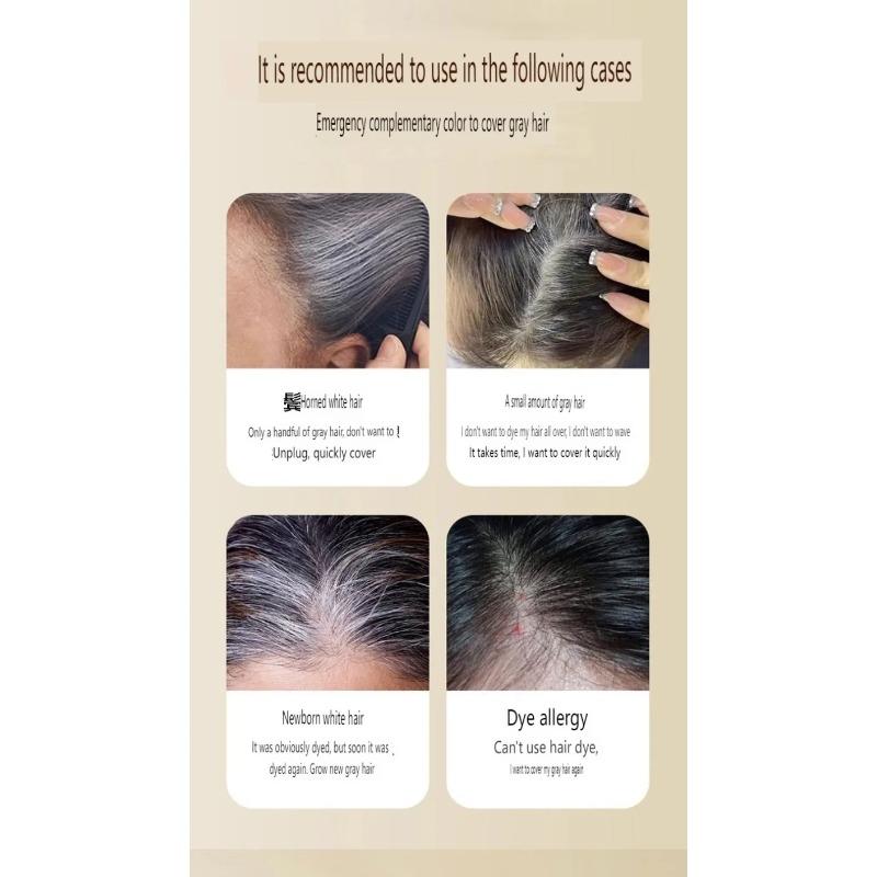 2'si 1 Arada Taraklı Saç Boyama Çubuğu Geçici Saç Boyama Beyaz Saçları Kapatan Saç Çizgisi Kalemi Yıkanabilir Siyah Kahverengi Kahve Uzun Süre Kalıcı