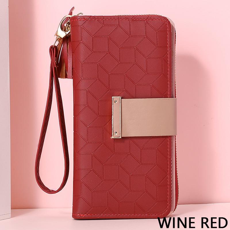 Женский кошелек, длинный кошелек для девочек, новый кошелек на молнии большой емкости, сумка для мобильного телефона, женский кошелек