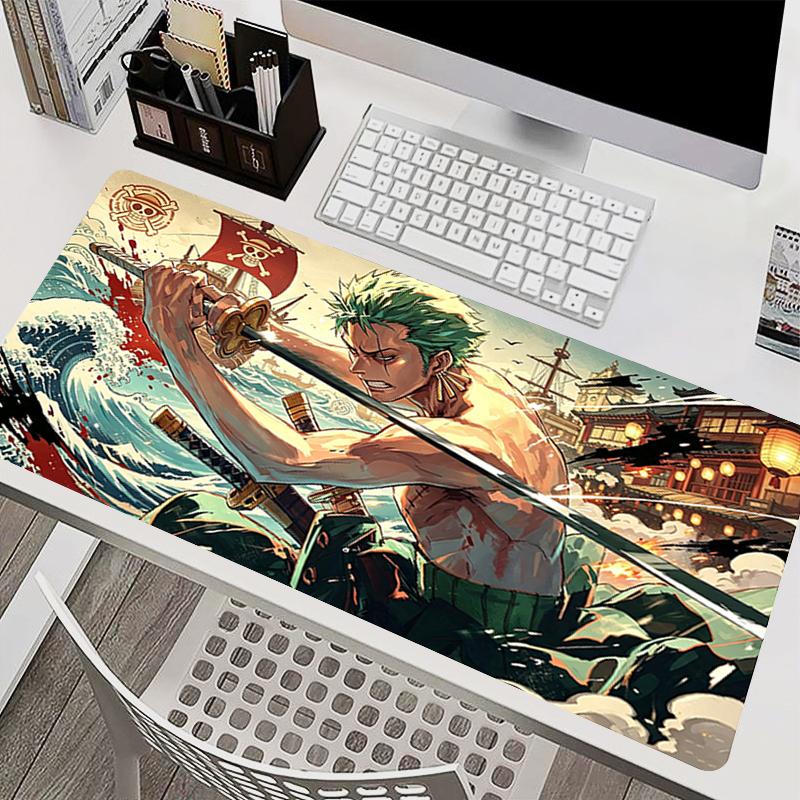 Big Mouse Pad Gamer Carpet Hd Print Oone Ppiece Zoro Anime Extended Desk Mat Pc Computer Gaming Accessories Antifray Mousepad