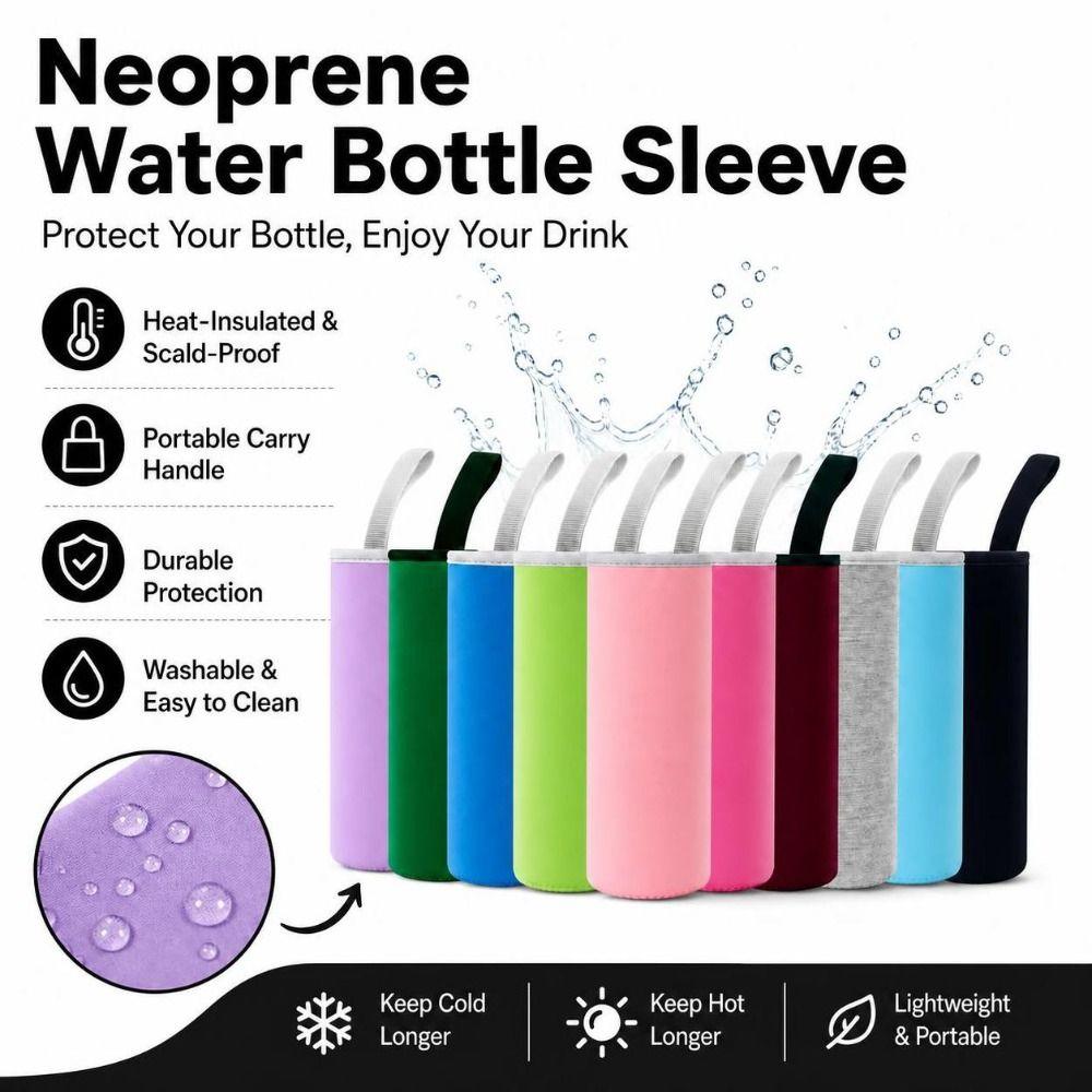 550/420M Water Bottle Sleeve With Handle Cup Sleeve Washable Insulated Bottle Cover