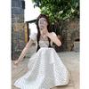 French Small Flying Sleeve Polka Dot Dress, Summer Femininity Is Thin, Niche Design Sense, New Light Luxury Commuter Explosion