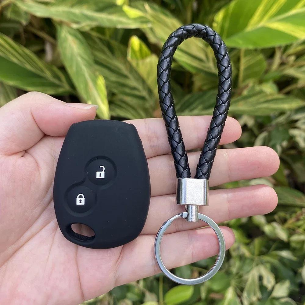 Silicone Car Key Case Cover For Renault Duster Modus Clio 3 Kangoo DACIA Logan Scenic Megane Sandero Captur Twingo Modus 2 Butto