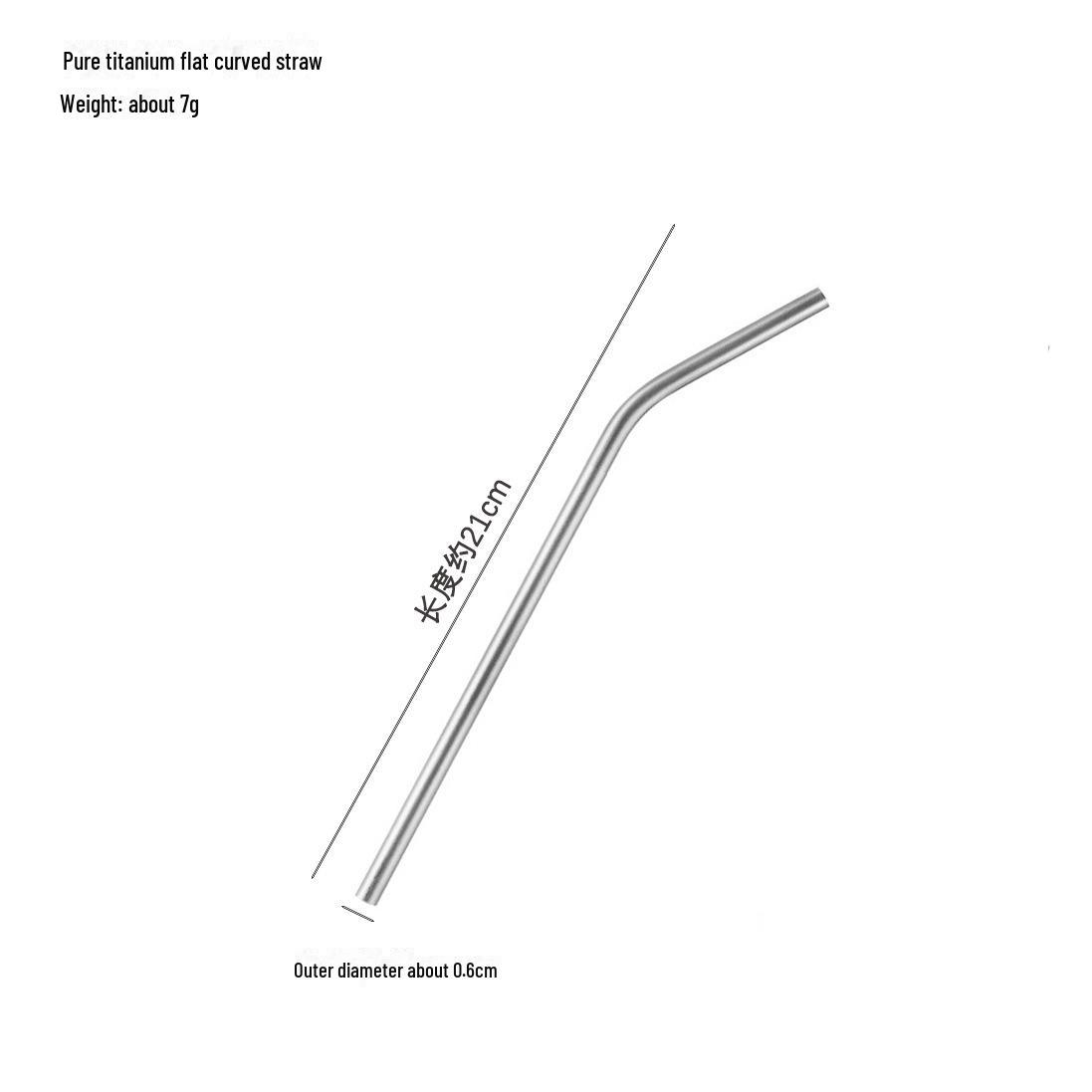 

Набор из титановой трубочки и чашки: Портативный, из чистого титана, идеально подходит для кофе, чая, пива, кемпинга.