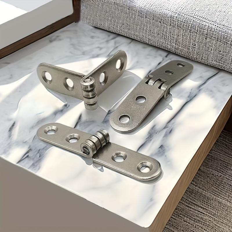 20/30 Sets of Nut Hinges - 90-degree Folding Wall-mounted Bracket with Screws, Suitable for Furniture, Cabinet Doors,workbenches