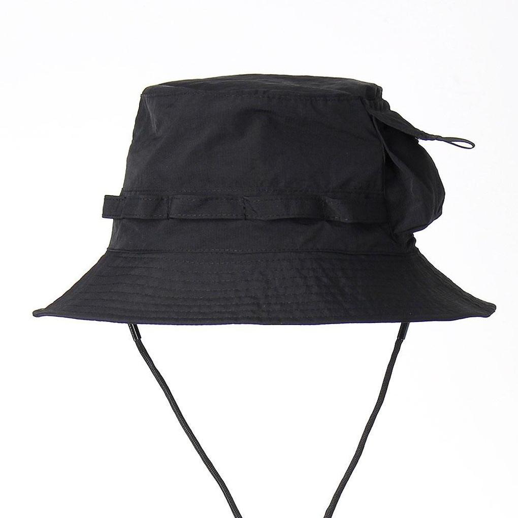 Pocket Foldable Hiking Hat (Black) UV Protection Bucket Hat
