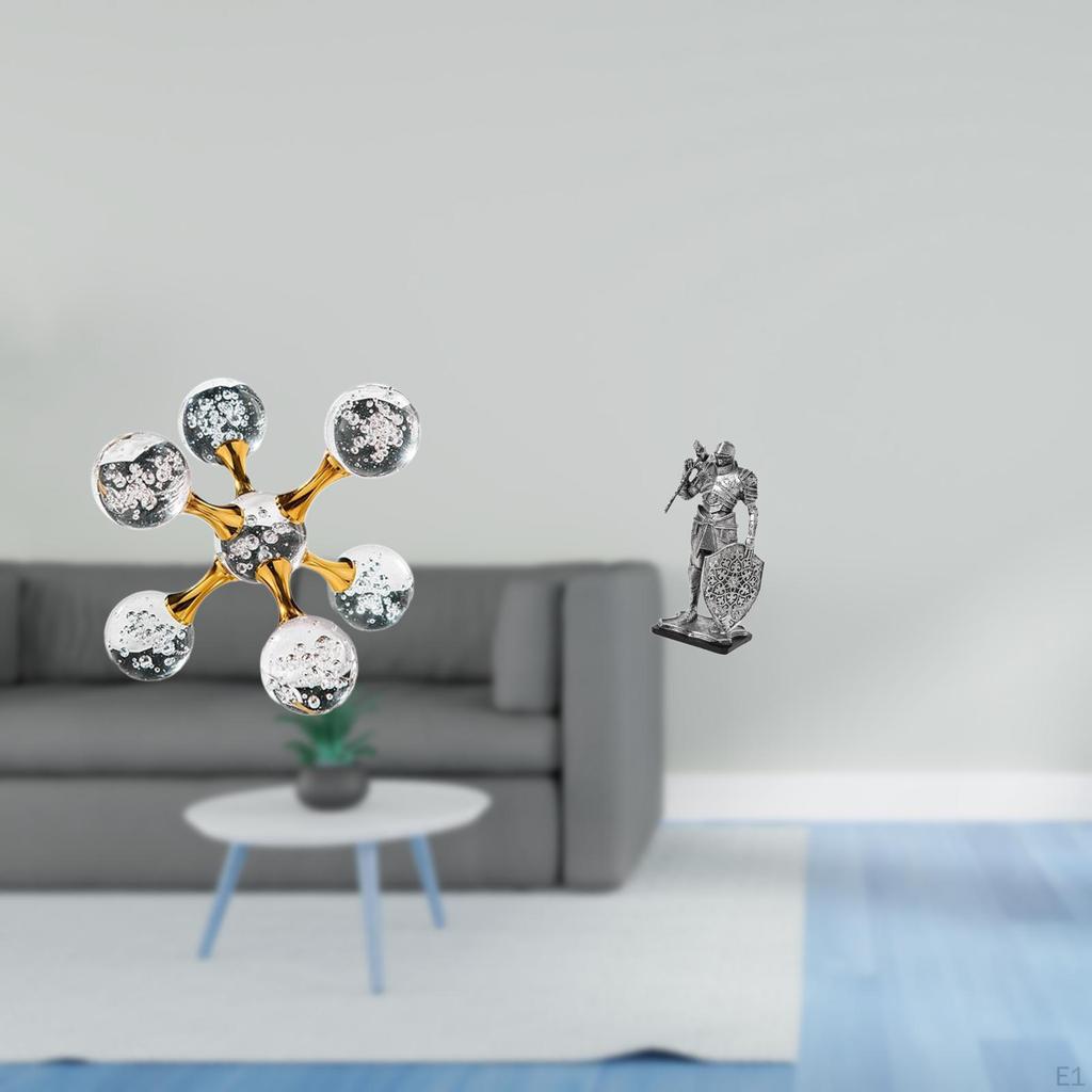 Modern Nordic Bubble Knight Sphere Abstract Figurine Tabletop Ornament Decorative Resin Sculpture