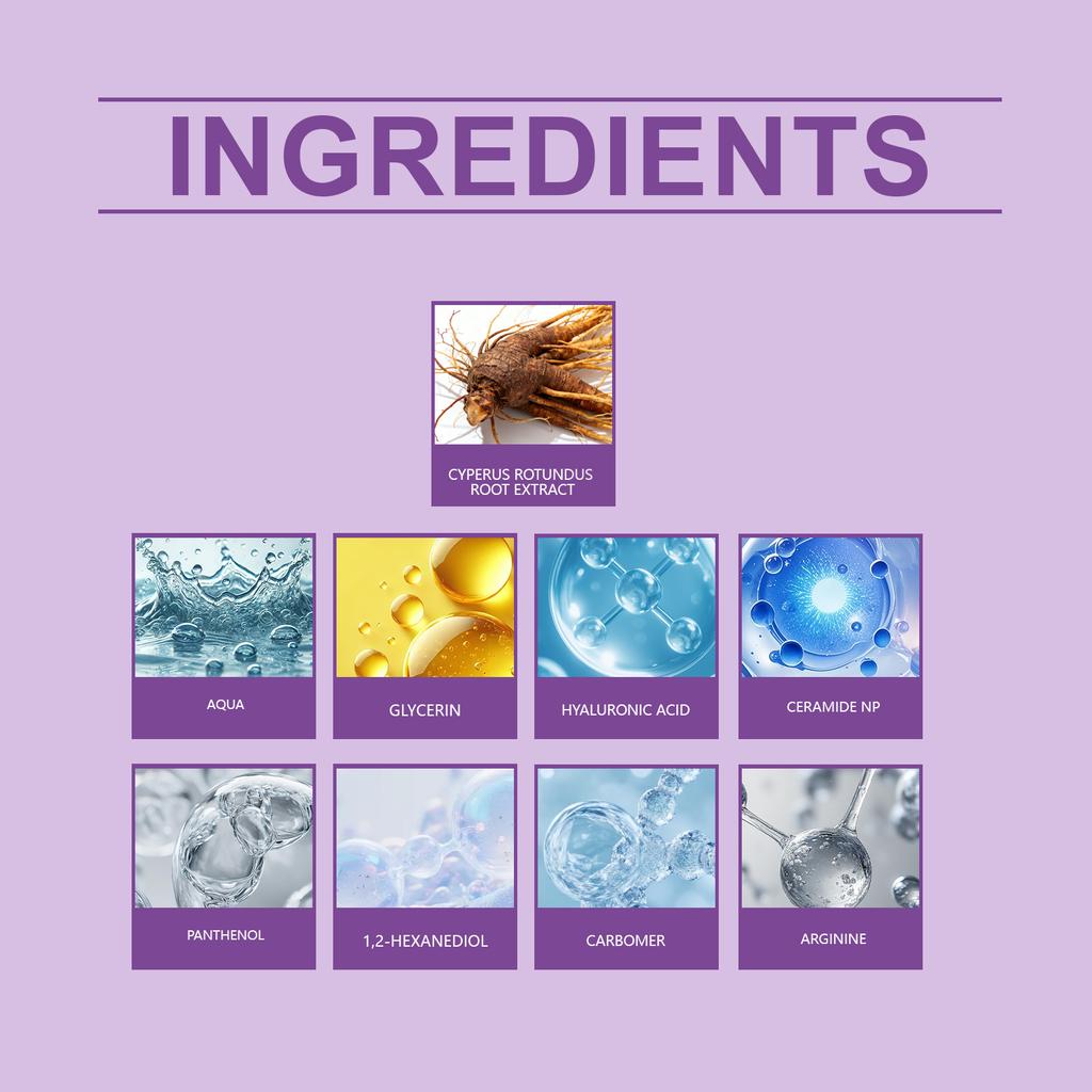 Natural Hair Removal Body Serum, Reduces Irritation, Soothes Redness And Swelling, Moisturizing Serum, 30ml