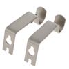 2 pièces Support de support de tringle à rideaux pour tringle de 15,8 mm pour murs, Quincaillerie Acier Premium