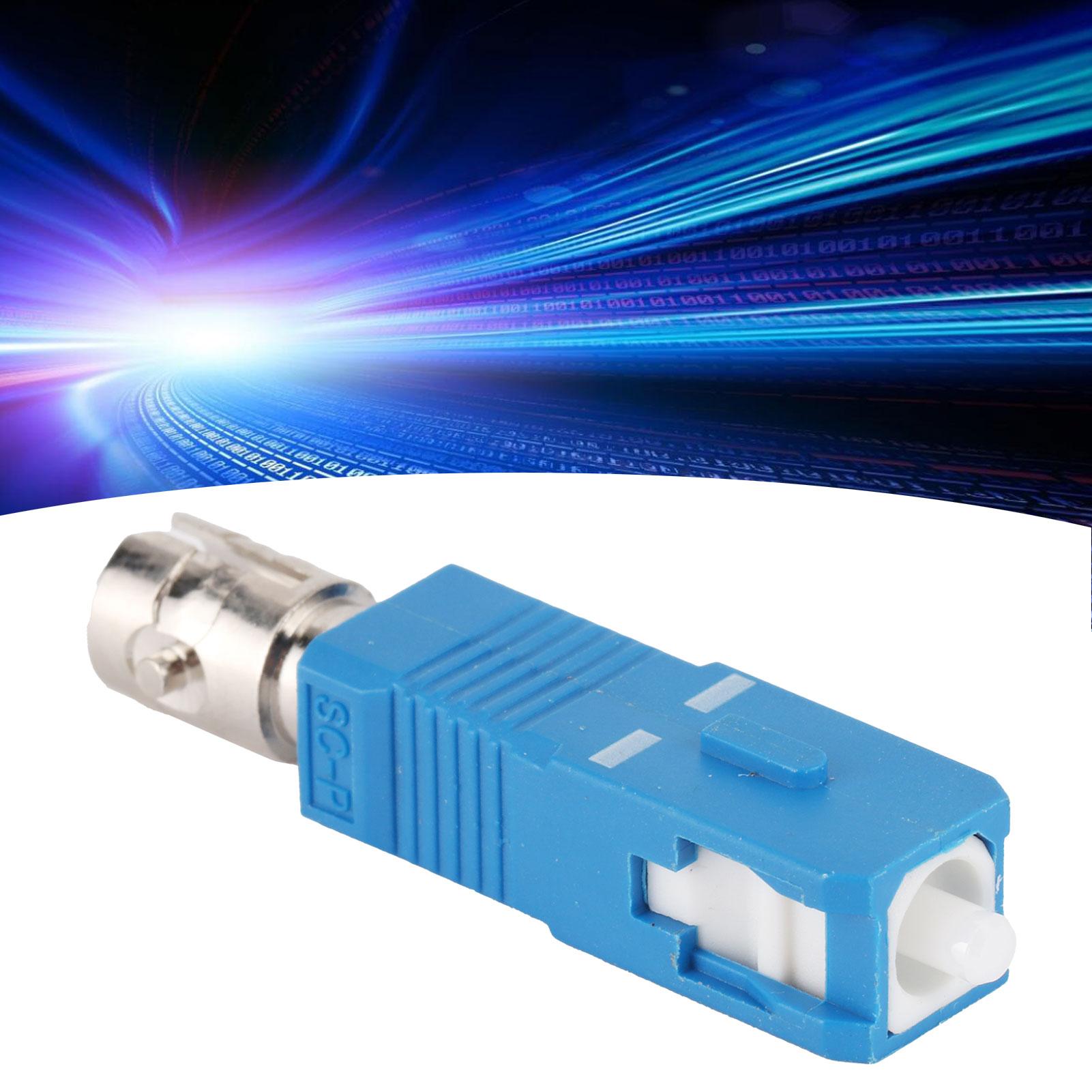 Adaptateur Fibre Optique SC UPC vers ST UPC, Coupleur avec Faible Perte de 0,2 dB et Perte de Retour de 55 dB pour Monomode 1310-1550 Nm