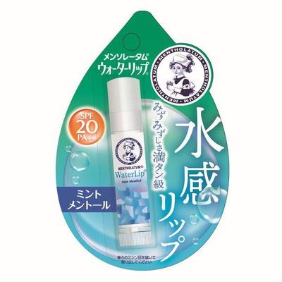 Japan MENTHOLATUM Water Lip Mint Menthol Balm 4.5g SPF20 PA++ S588