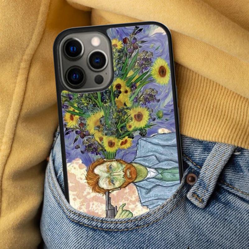 Vincent Van Gogh Soft Phone Case for iPhone 17 Air 16e Pro Max 15 Pro 13 14 Plus 11 12 MagSafe Magnetic Coque