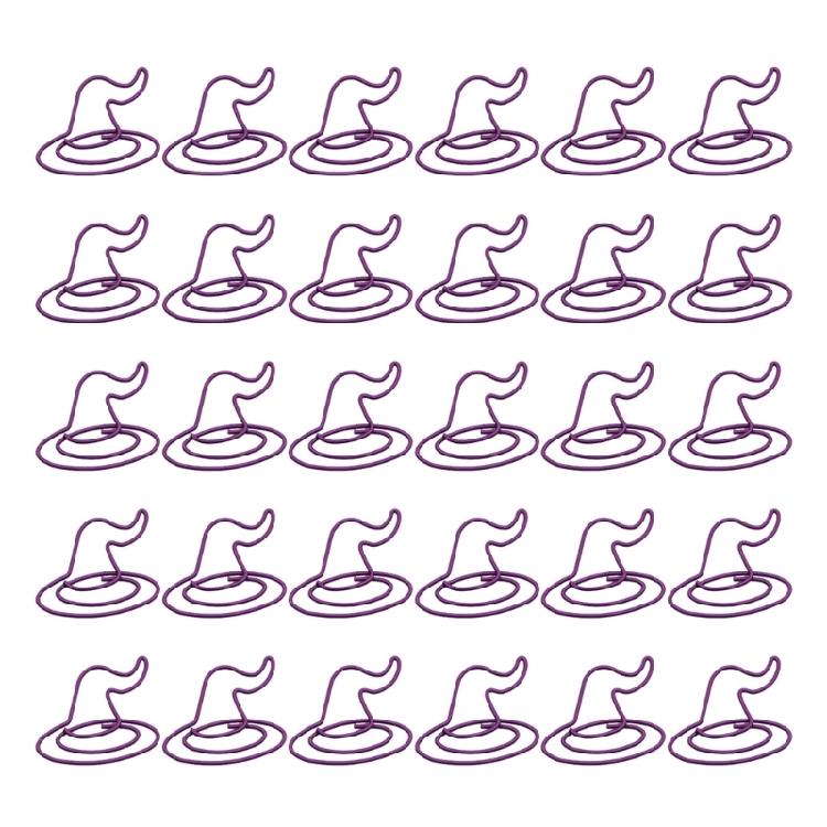 

30Pcs Halloween Themed Paper Clips Multipurpose Metal Paperclip Decorative Bookmarks Clips For School Office Supplies