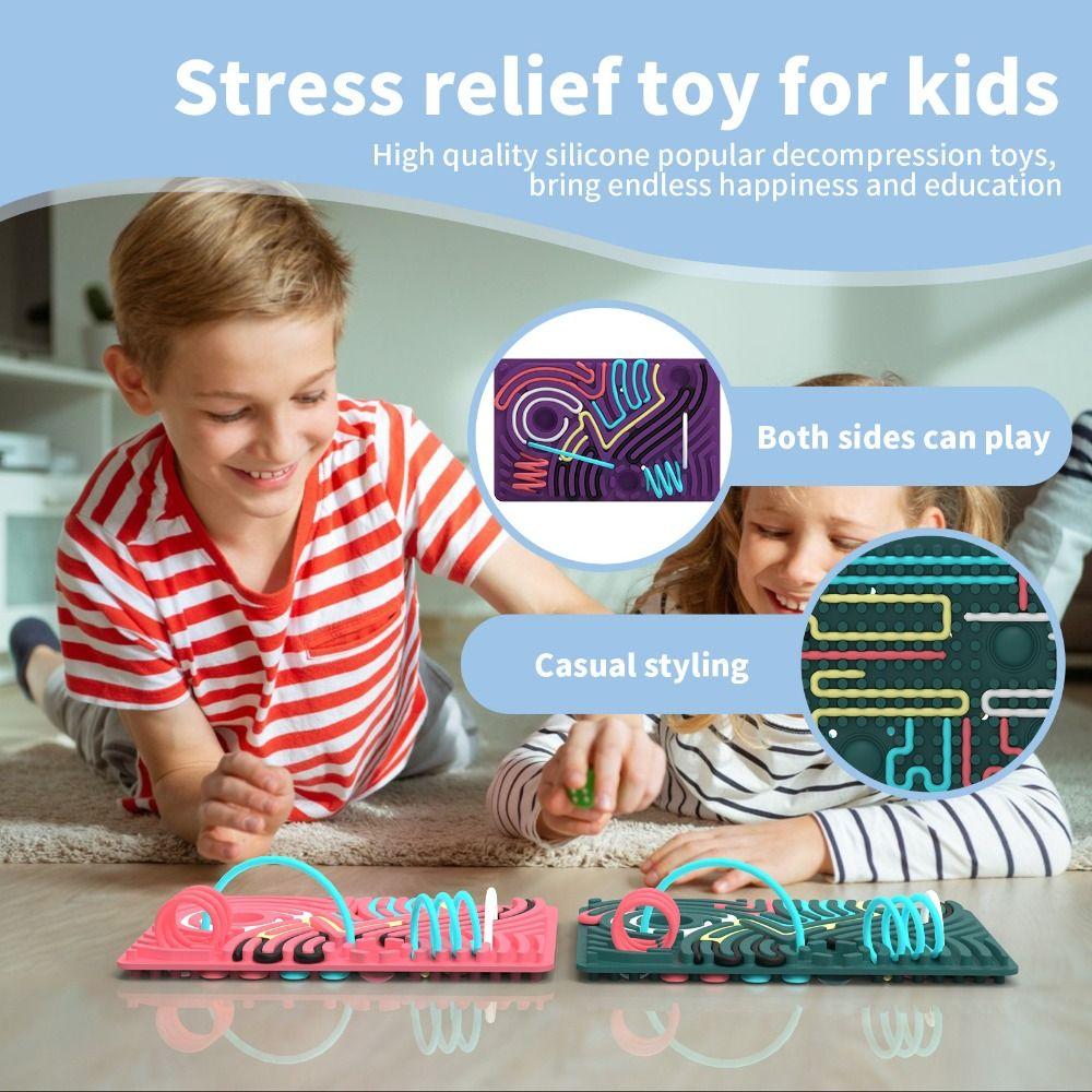 Motor Skills Sensory Activity Board Silicone Kids Busy Board Silent Sensory Board Travel