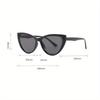 Non-polarized Fashion Sexy Cat Eye Large Frame Sunglasses Women Men Retro Driving Eyeglasses Men Triangle Eyeglasses Female Unisex