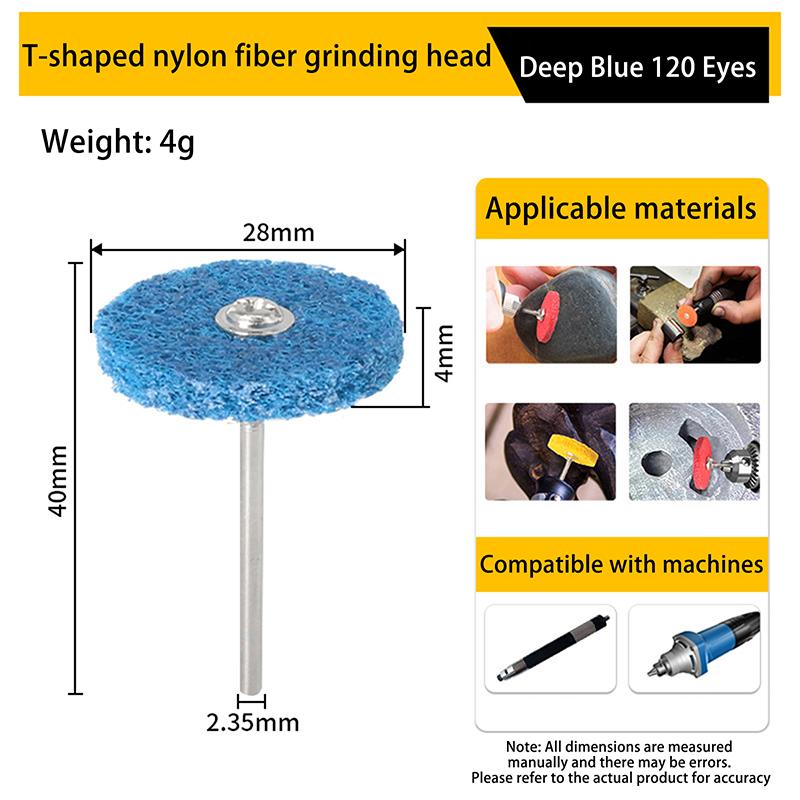 

Набір абразивних полірувальних дисків 2/11 шт. хвостовик 3/32 -2,35 мм для очищення, шліфування, видалення іржі, зачистки металу, дерева, каменю A1