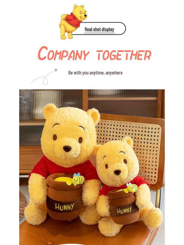 Honey Pot Pooh Bear Plush Toy - Sleeping Pillow Gift for Boys and Girls