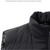 Gilet en coton duvet pour homme printemps et automne, style européen et américain, mode décontractée, grand col, veste chaude