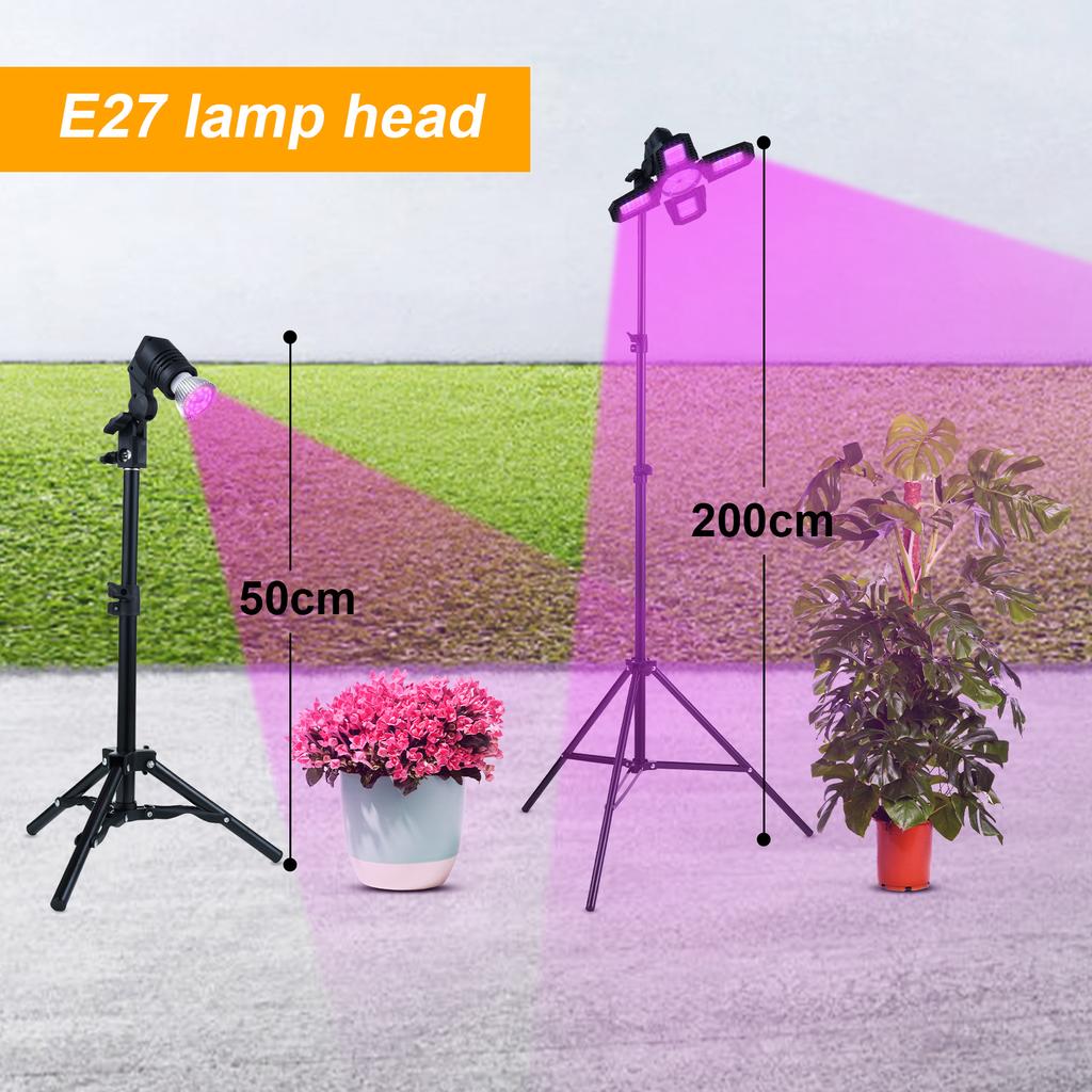 Fotografering Live Fill Light Stativbrakett Fotografi Lys Plantevekst Lamp Stand E27 Head