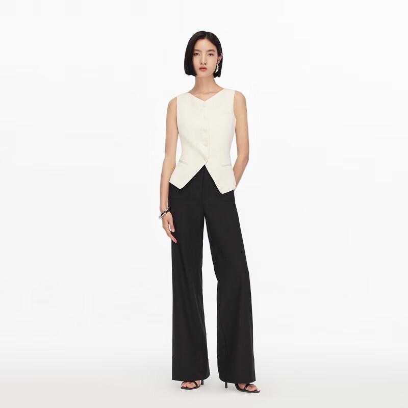 VEROMODA Women's High-Waisted Slim-Fit Flare Pants