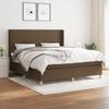 3131852 vidaXL Divan Bed with Mattress Dark Brown 180x200 Cm