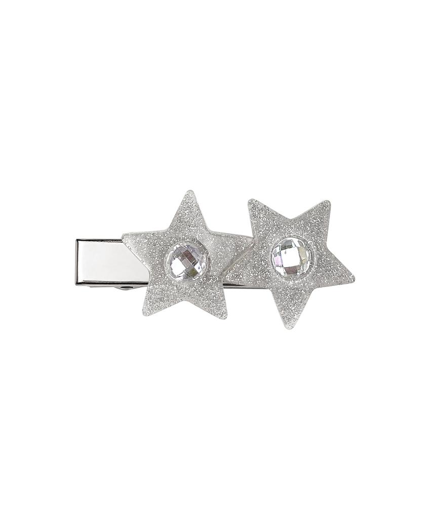 Vvv Glitter Star Cubic Clip Hairpin