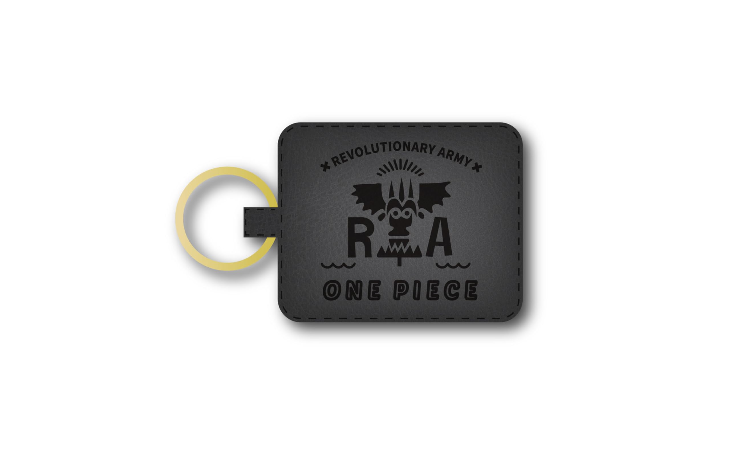 ONE PIECE Магнитный брелок-кожаный значок Революционной Армии