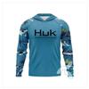 Mens Quick-Dry UV Protection Hooded Fishing Long Sleeve Shirt Summer Breathable Outdoor Sportswear Angling