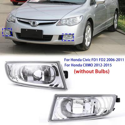 1/2pcs Car Front Bumper Fog Lights for Honda Civic FD1 FD2 2006-2011 CIIMO 2012-2015 (without Bulbs)