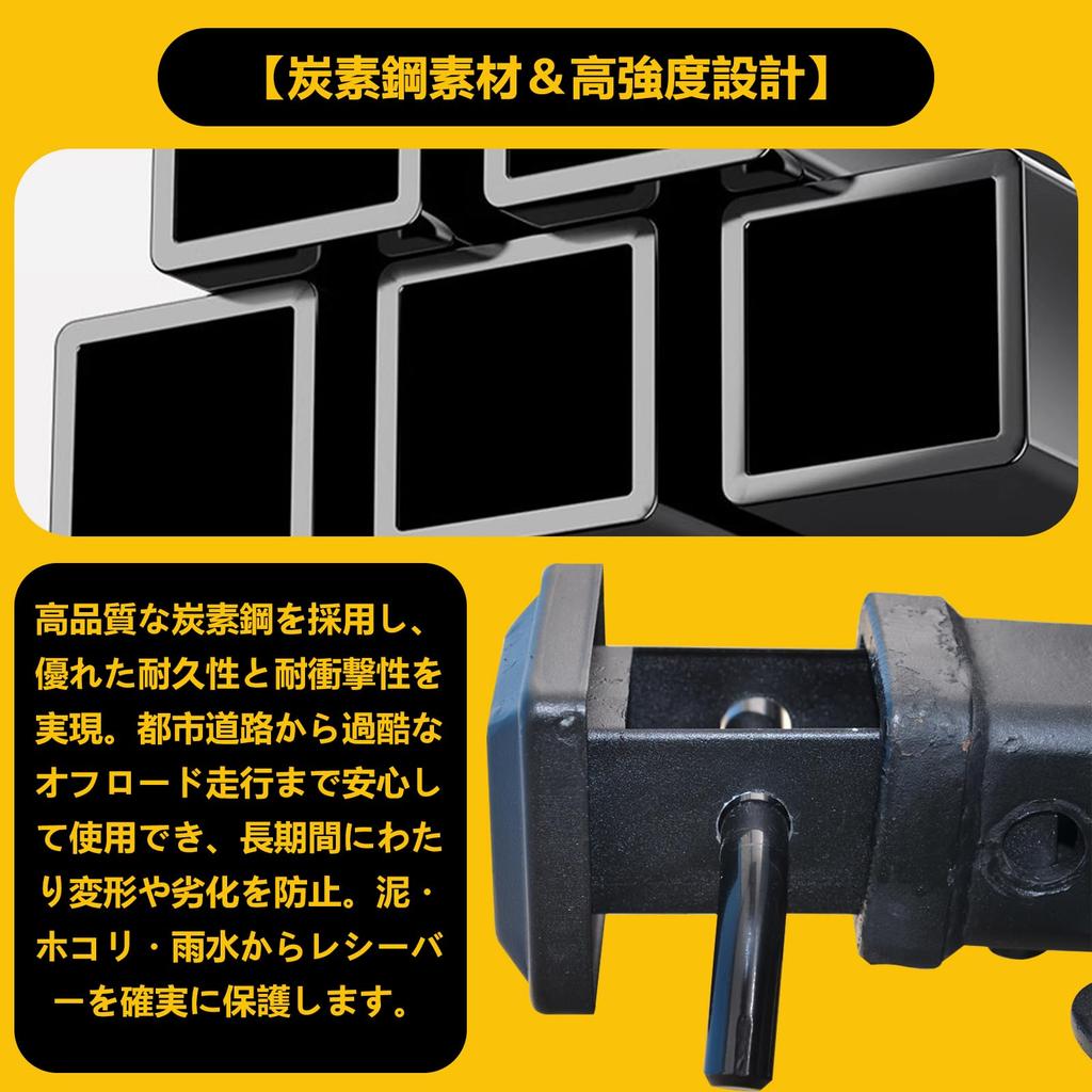 Car Hitch Hitch Member Fits Square Dustproof Hidden Storage Accessory Exterior Compatible with Square Receivers Cover, 5x5cm, Cover, 2-Inch Receivers,