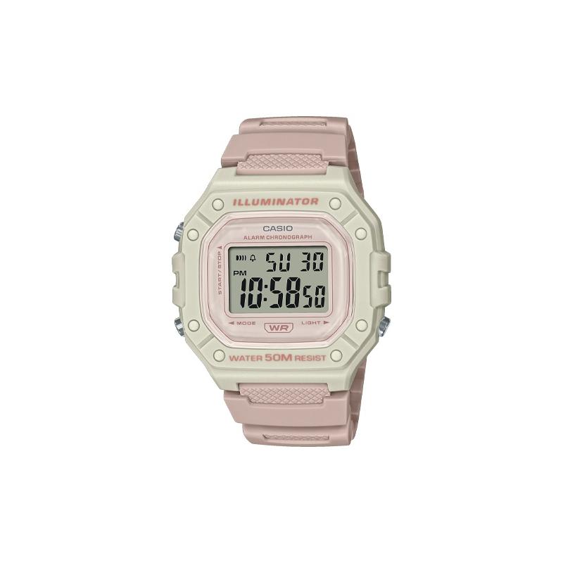 

Casio DIGITAL Series - Square Fashion Trend Sports Quartz Movement Resin Strap Japanese and Korean Watch Women s Watch Gray Dial W-218HC-4A2V серый