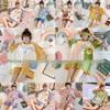 Summer Women's Cute Cartoon Pajama Set: Loose Short Sleeve, Casual Korean Style Color Block Loungewear