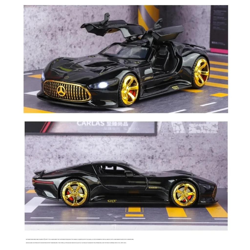 1/32 Mercedes-Benz AMG Vision GT Alloy Model Car Toy Diecasts Metal Casting Sound and Light Car Toys for Children Vehicle