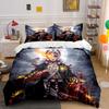 "Anime Costume Set Decoration" Bedding Set with 1 Duvet Cover 2 Pillowcases Single Double King Queen Gift