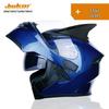 Jiekai DOT Standard Flip-up Double Visor Men's All-Season Motorcycle Helmet